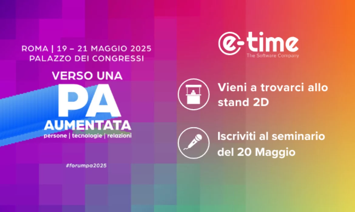 E-time al Forum PA 2025