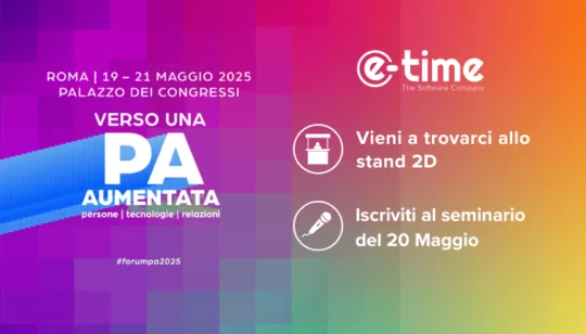E-time al Forum PA 2025